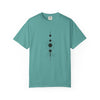 T-shirt with black geometric design Unisex Garment-Dyed T-shirt