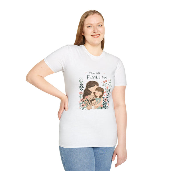 Mom My First Love T-Shirt — Mother & Daughter Floral Keepsake Tee