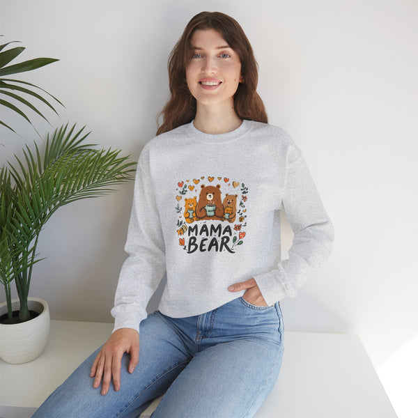 Mama Bear Sweatshirt — Cute Mama Bear & Cubs Floral Mother's Day Gift