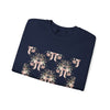 Vintage Bow & Floral Repeat Sweatshirt | Coquette Lace Pattern