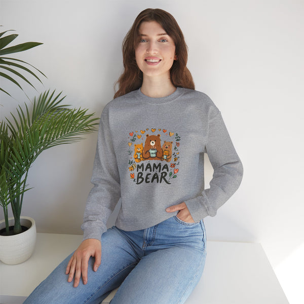 Mama Bear Sweatshirt — Cute Mama Bear & Cubs Floral Mother's Day Gift