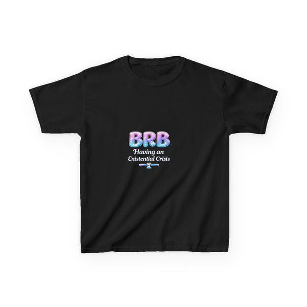 BRB Pastel Bubble Text Kids Tee | Online Chat, Cute Vaporwave Design
