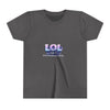 LOL Life's Overwhelming Laughter Youth Tee | Pastel Bubble Text