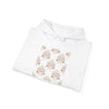 Vintage Bow & Floral Repeat Hoodie | Coquette Lace Scallop Pattern