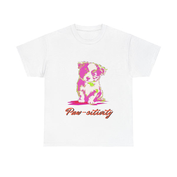 Puppy Sitting Unisex Heavy Cotton Tee | Gift for Men