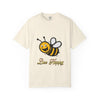 Bee happy/ yellow bee/ Unisex Garment-Dyed T-shirt