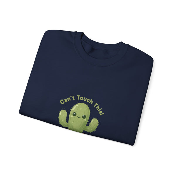 Can't Touch This Cactus Sweatshirt | Plant Parent Humor, Sage Palette