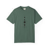 T-shirt with black geometric design Unisex Garment-Dyed T-shirt