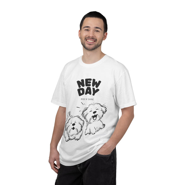 Happy jumping dogs/Unisex Garment-Dyed T-shirt