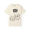 Happy jumping dogs/Unisex Garment-Dyed T-shirt