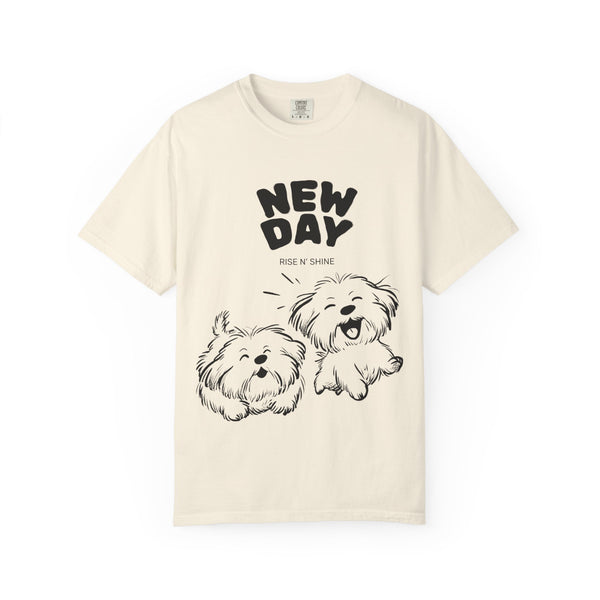 Happy jumping dogs/Unisex Garment-Dyed T-shirt