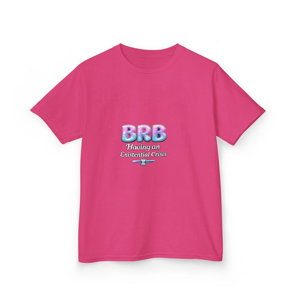BRB Pastel Bubble Text Kids Tee | Online Chat, Cute Vaporwave Design