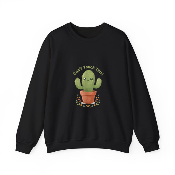 Can't Touch This Cactus Sweatshirt | Plant Parent Humor, Sage Palette