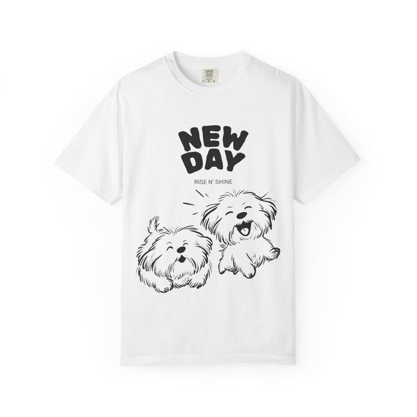 Happy jumping dogs/Unisex Garment-Dyed T-shirt