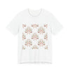 Blush Bow & Floral Repeat Tee | Coquette Lace Pattern