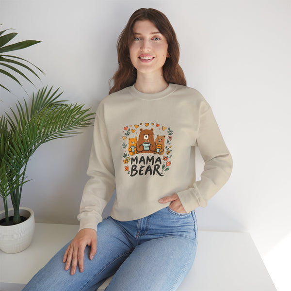 Mama Bear Sweatshirt — Cute Mama Bear & Cubs Floral Mother's Day Gift