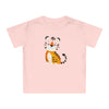 Cute Tiger Baby Tee — Adorable Pink Infant T-Shirt with Cartoon Tiger