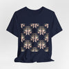 Blush Bow & Floral Repeat Tee | Coquette Lace Pattern