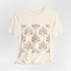 Blush Bow & Floral Repeat Tee | Coquette Lace Pattern