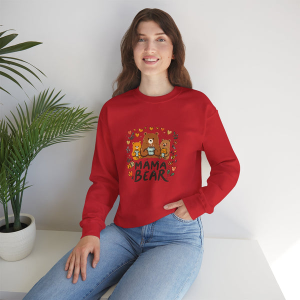 Mama Bear Sweatshirt — Cute Mama Bear & Cubs Floral Mother's Day Gift