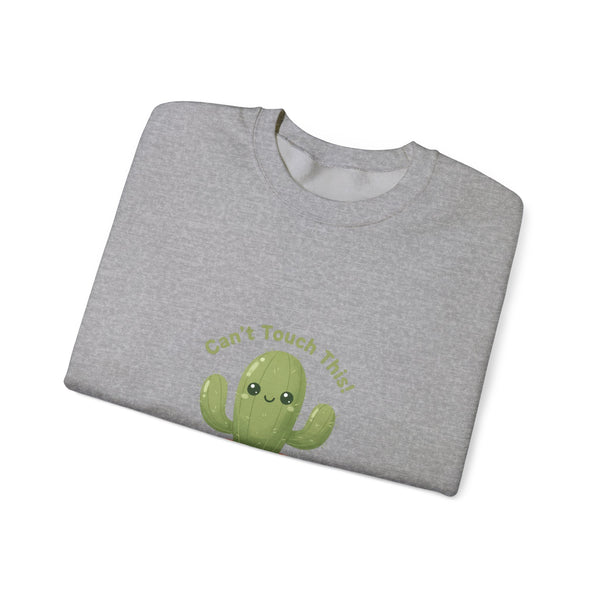 Can't Touch This Cactus Sweatshirt | Plant Parent Humor, Sage Palette