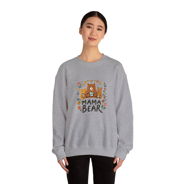 Mama Bear Sweatshirt — Cute Mama Bear & Cubs Floral Mother's Day Gift