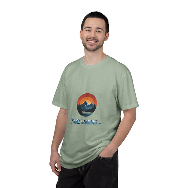 Peace Loading T-Shirt — Mountain Sunset Graphic Tee