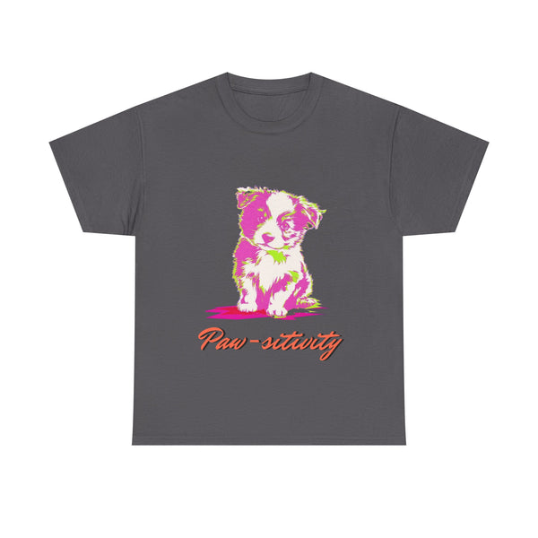 Puppy Sitting Unisex Heavy Cotton Tee | Gift for Men