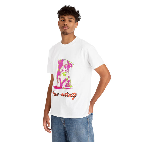 Puppy Sitting Unisex Heavy Cotton Tee | Gift for Men