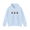 Panda Trio Cycling Hoodie – Cute Biking Animal Graphic Sweatshirt