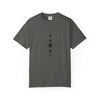T-shirt with black geometric design Unisex Garment-Dyed T-shirt