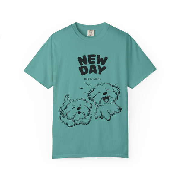 Happy jumping dogs/Unisex Garment-Dyed T-shirt