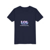 LOL Life's Overwhelming Laughter Youth Tee | Pastel Bubble Text