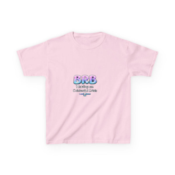 BRB Pastel Bubble Text Kids Tee | Online Chat, Cute Vaporwave Design