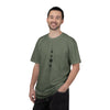 T-shirt with black geometric design Unisex Garment-Dyed T-shirt