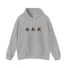 Panda Trio Cycling Hoodie – Cute Biking Animal Graphic Sweatshirt