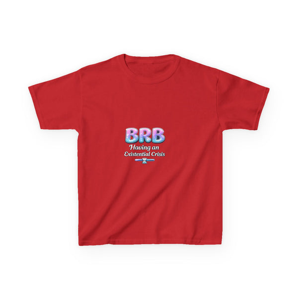 BRB Pastel Bubble Text Kids Tee | Online Chat, Cute Vaporwave Design