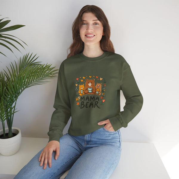 Mama Bear Sweatshirt — Cute Mama Bear & Cubs Floral Mother's Day Gift