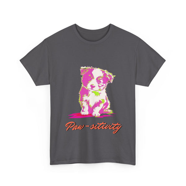 Puppy Sitting Unisex Heavy Cotton Tee | Gift for Men