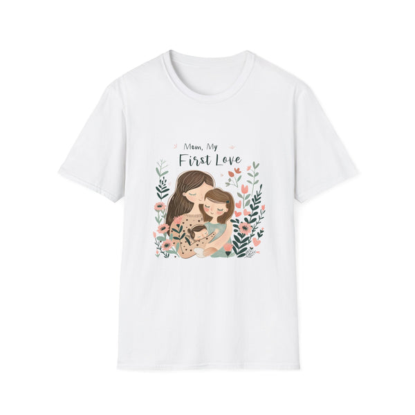 Mom My First Love T-Shirt — Mother & Daughter Floral Keepsake Tee