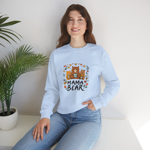Mama Bear Sweatshirt — Cute Mama Bear & Cubs Floral Mother's Day Gift