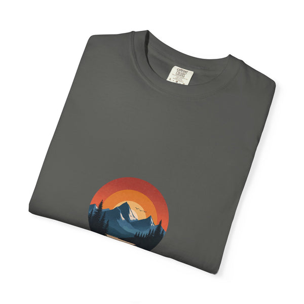 Peace Loading T-Shirt — Mountain Sunset Graphic Tee