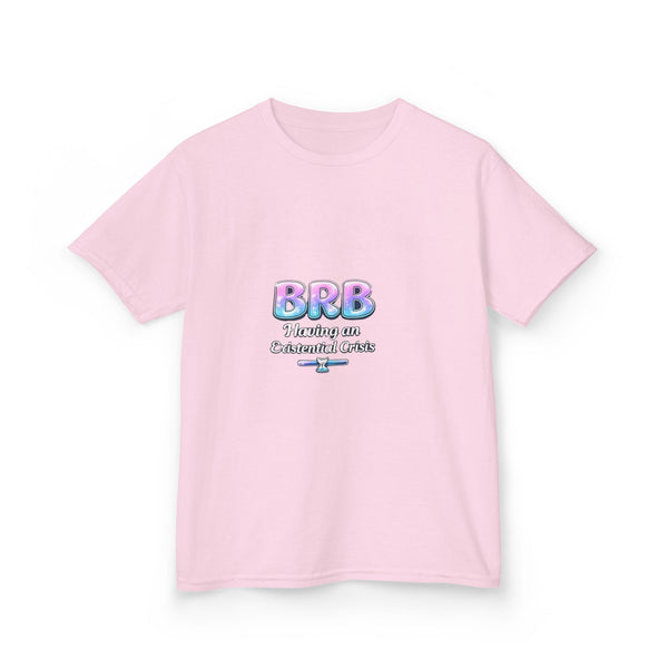 BRB Pastel Bubble Text Kids Tee | Online Chat, Cute Vaporwave Design