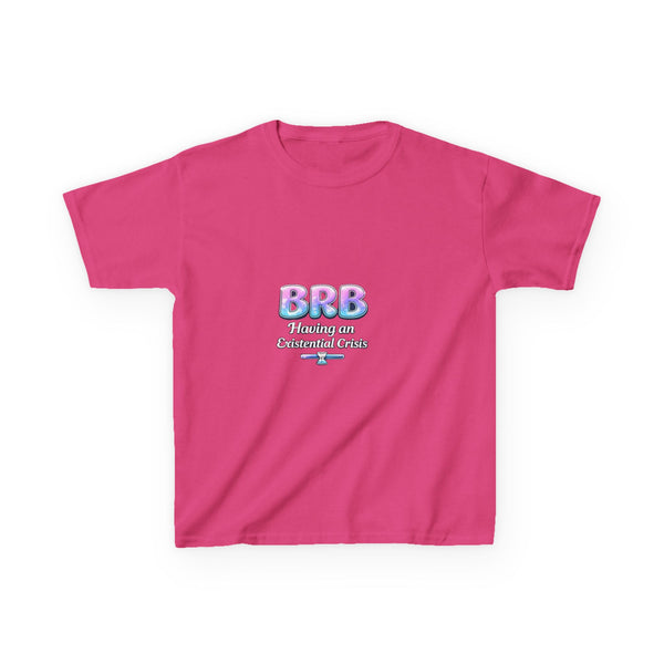 BRB Pastel Bubble Text Kids Tee | Online Chat, Cute Vaporwave Design