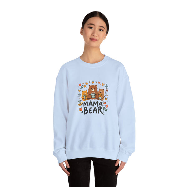 Mama Bear Sweatshirt — Cute Mama Bear & Cubs Floral Mother's Day Gift