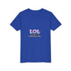 LOL Life's Overwhelming Laughter Youth Tee | Pastel Bubble Text