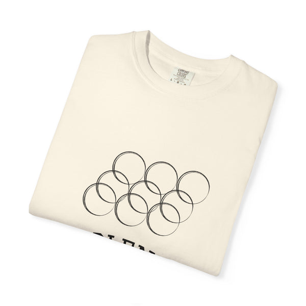 Three inter-locking circles/ Unisex Garment-Dyed T-shirt