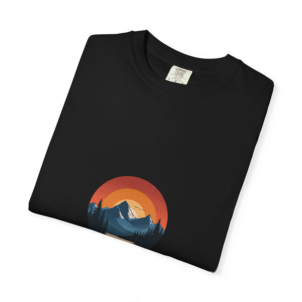 Peace Loading T-Shirt — Mountain Sunset Graphic Tee