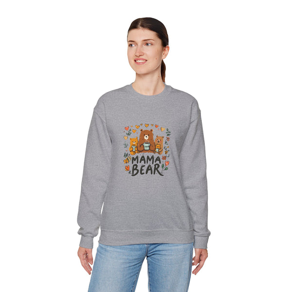 Mama Bear Sweatshirt — Cute Mama Bear & Cubs Floral Mother's Day Gift