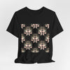 Blush Bow & Floral Repeat Tee | Coquette Lace Pattern